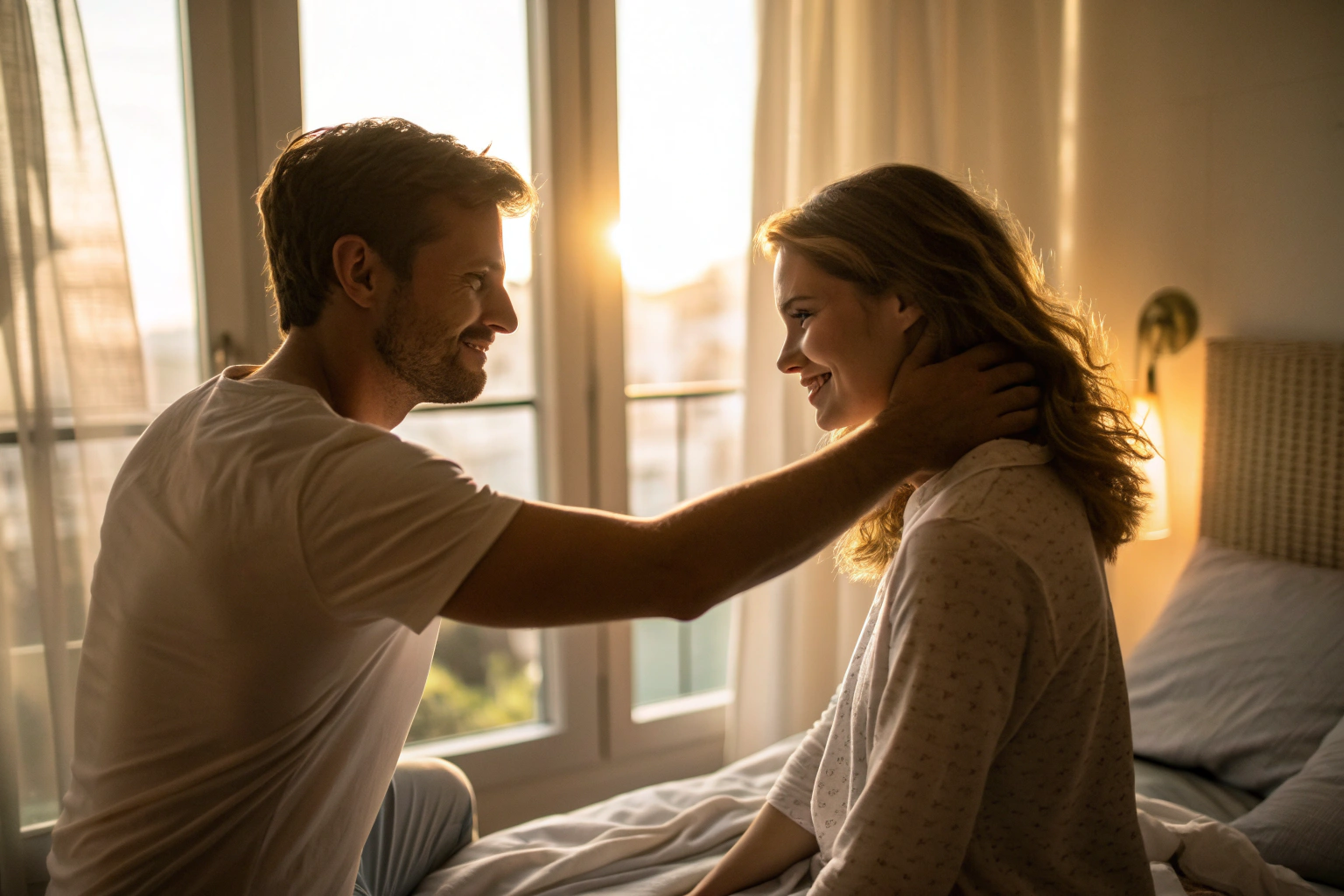 Man zoekt fysieke verbinding met partner