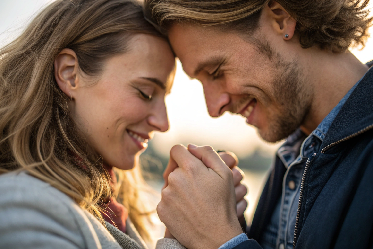 Stel houdt handen vast hernieuwde verbinding hoop