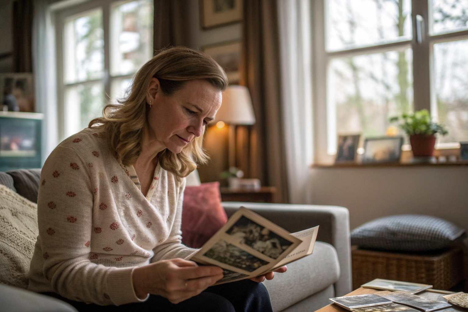 Oorsprong van het zorgende kind - vrouw reflecteert op jeugdherinneringen