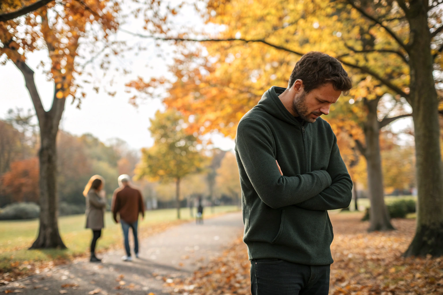 Man in park worstelt met bewustzijnskloof en ongeschreven regels