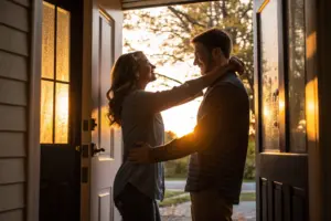 Stel dat elkaar begroet bij de voordeur als kleine momenten van verbinding in hun relatie