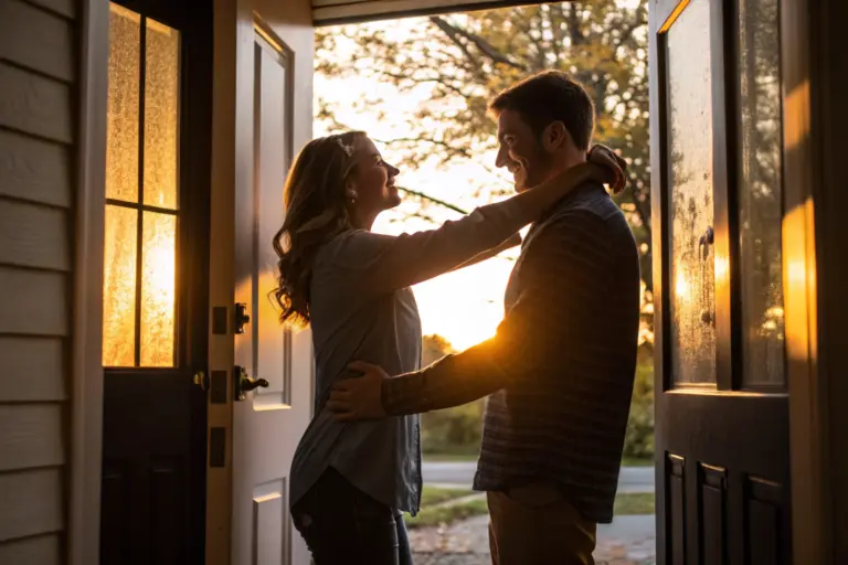 Stel dat elkaar begroet bij de voordeur als kleine momenten van verbinding in hun relatie