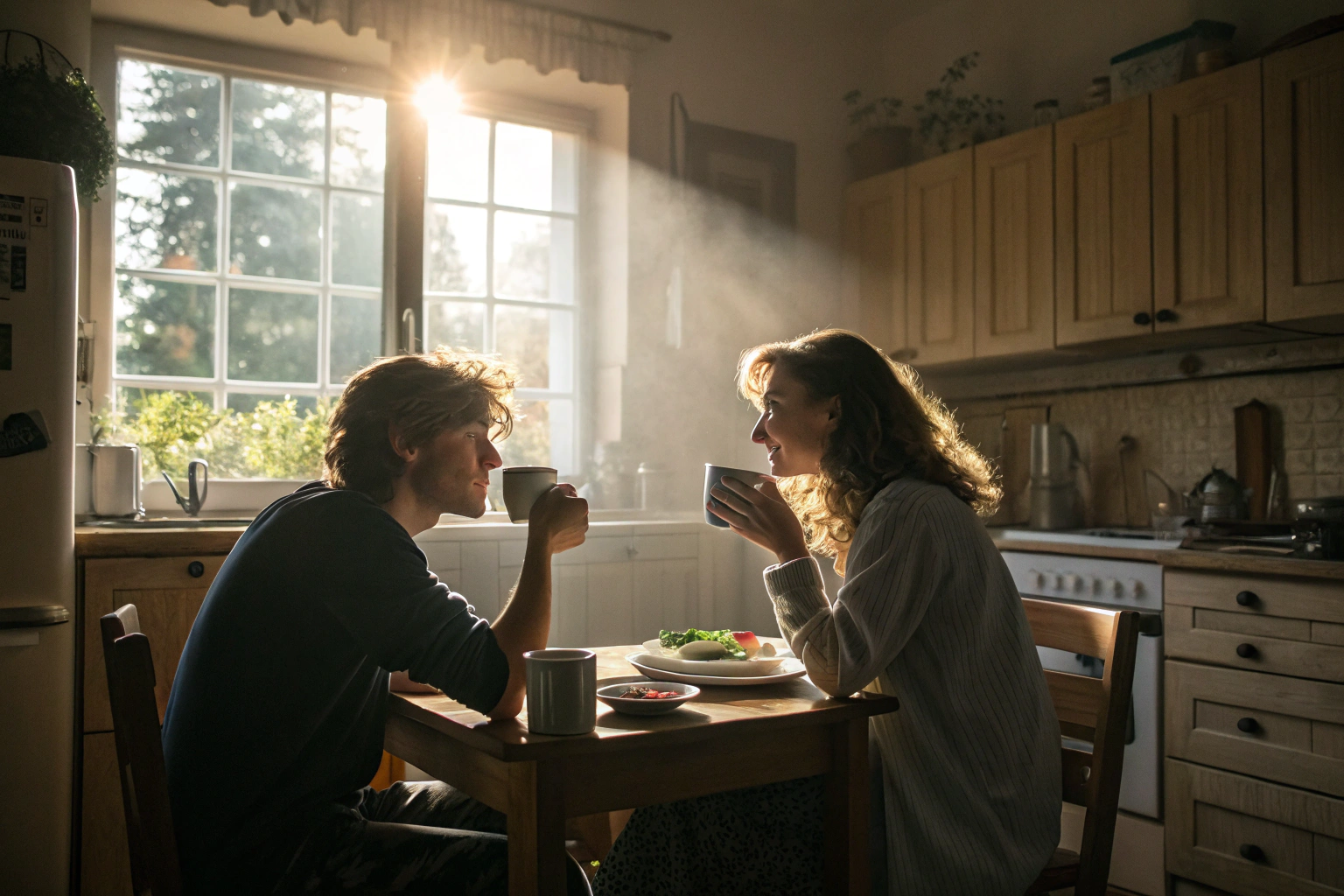 Stel dat samen koffie drinkt als dagelijks ritueel van verbinding