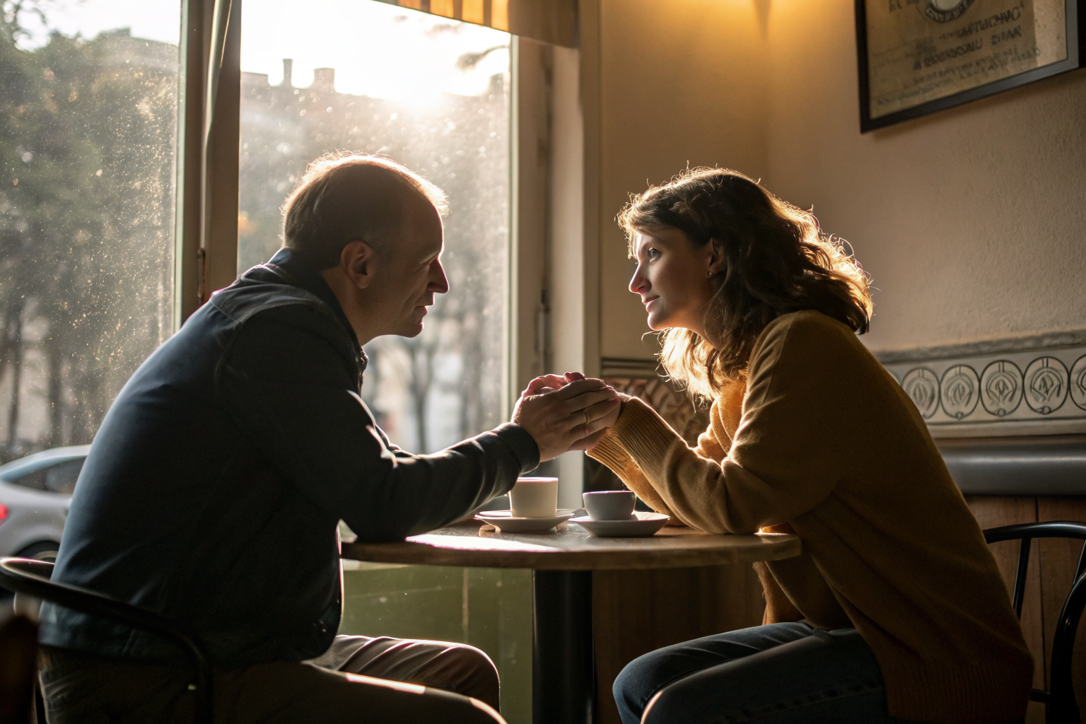 Koppel in gesprek tegenover elkaar: hoe je voorkomt dat vrouwen scheidingen initieëren