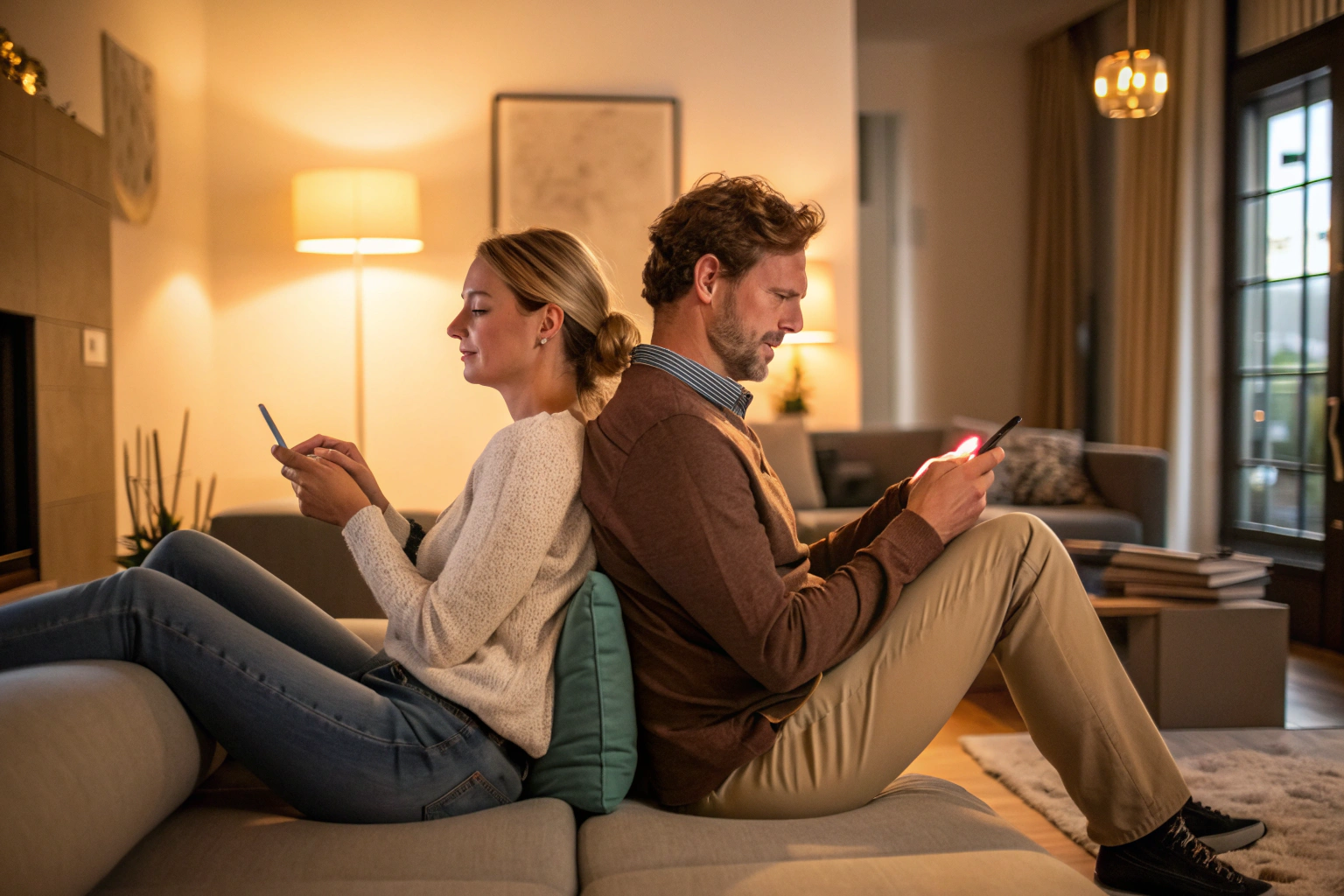 Stel disconnected, individueel bezig, gebrek aan we-denken