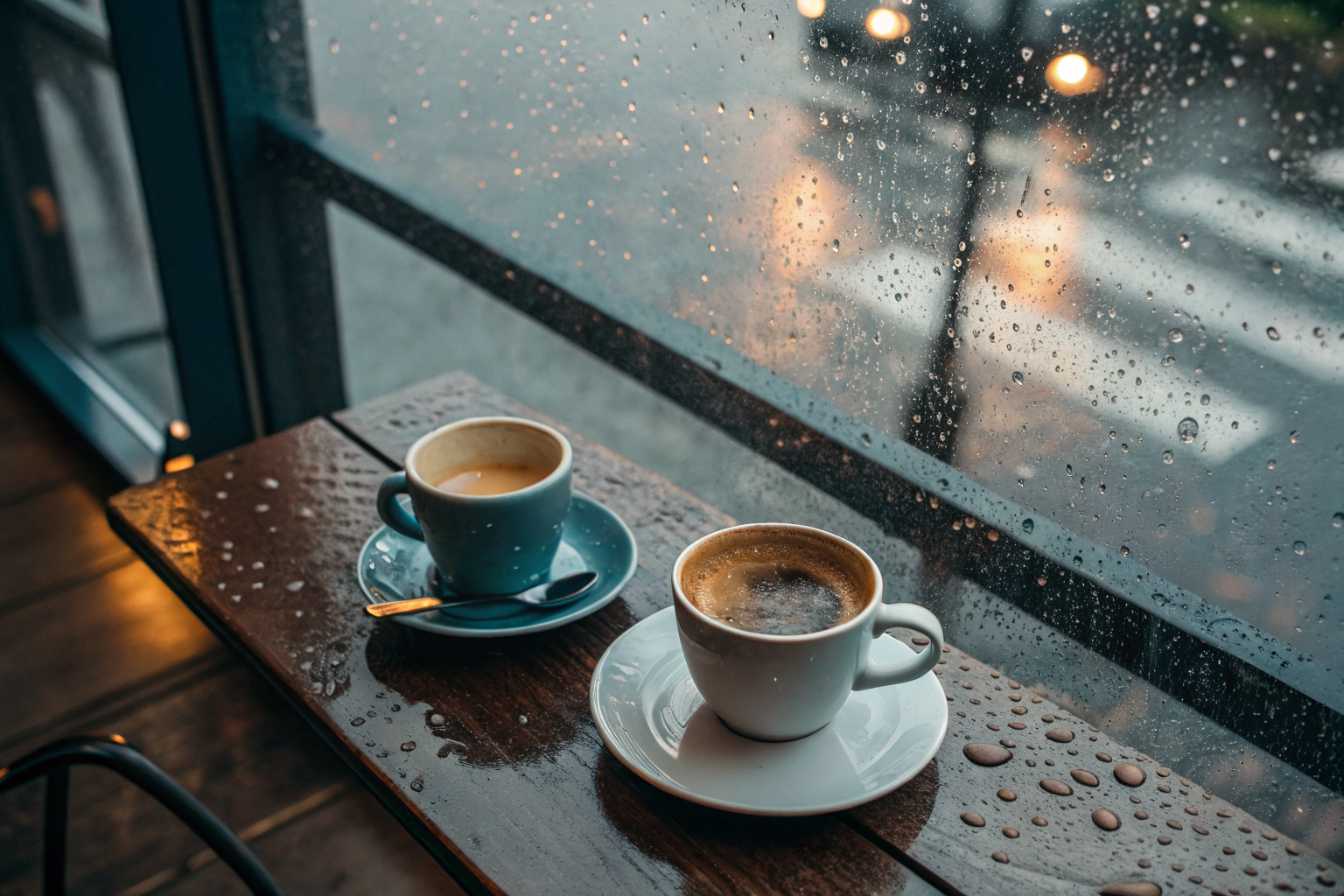 Twee koffiekopjes als metafoor voor verschillende perspectieven bij decentrering