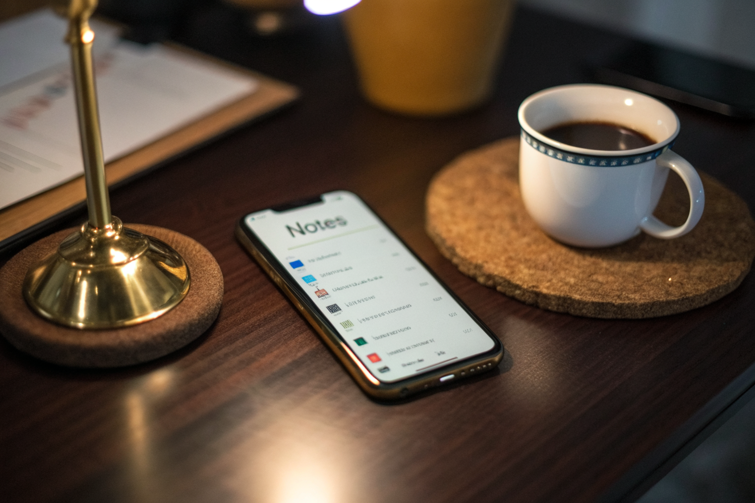 Telefoon met emotiewoorden op bureau: zelfkennis als basis voor empowerment in relatie