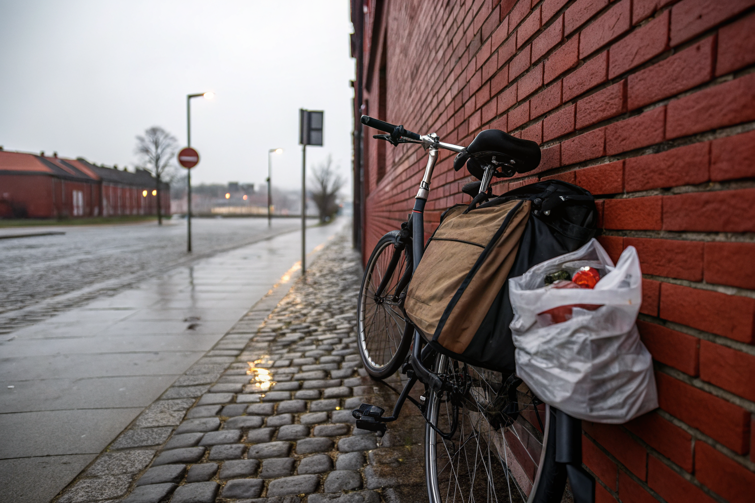 Fiets tegen muur als beeld van liefde partner acceptatie wanneer je partner eigen keuzes maakt