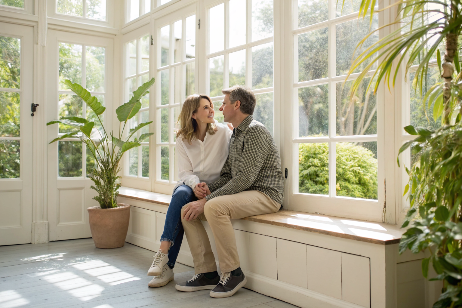 Emotionele veiligheid tussen een man en vrouw die aandachtig naar elkaar luisteren